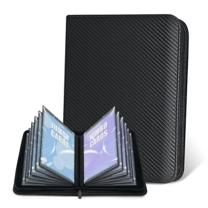 Carpeta de tarjetas Jumbo para PKM– Carpeta de colección de tarjetas sin anillo de cuero PU con 60... - Imagen 1 de 8