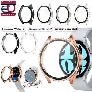 Für Samsung Galaxy Watch 6 7 8 Hülle Displayschutz Hartglas 40/44/46mm - Bild 1 von 22