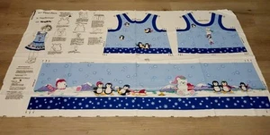 VTG Cut And Sew Fabric Panel Fabric Traditions Girls Jumper Winter Wonderland - Picture 1 of 13