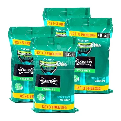 60 x Wilkinson Xtreme3 Sensitive Comfort Einwegrasierer Rasierer Nassrasierer - Bild 1 von 3