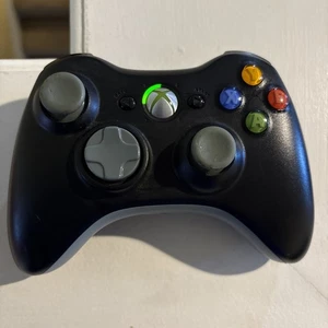 Controlador Inalámbrico Microsoft Xbox 360 - Negro OEM Probado y Funciona B - Imagen 1 de 7
