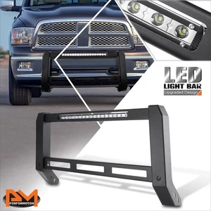 For 09-24 Dodge Ram 1500 Front Bumper Grille Brush Guard Bull Bar w/ LED Strip - Picture 1 of 8