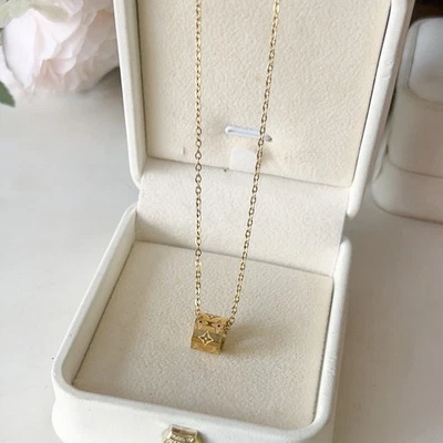 Collar de perlas metálicas esmaltadas para mujer regalo de cumpleaños (16 estilos) Foto 1 de 4