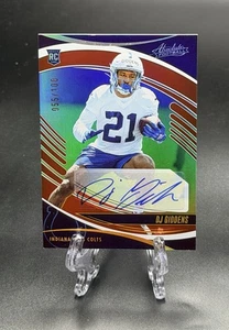 2025 Panini Absolute DJ Giddens Rookie Auto RC Spectrum Red SP /100 Colts - Picture 1 of 2