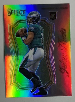 2020 Panini Select Certified Silver Jalen Hurts Rookie RC #SCR-22 - Image 1 of 4