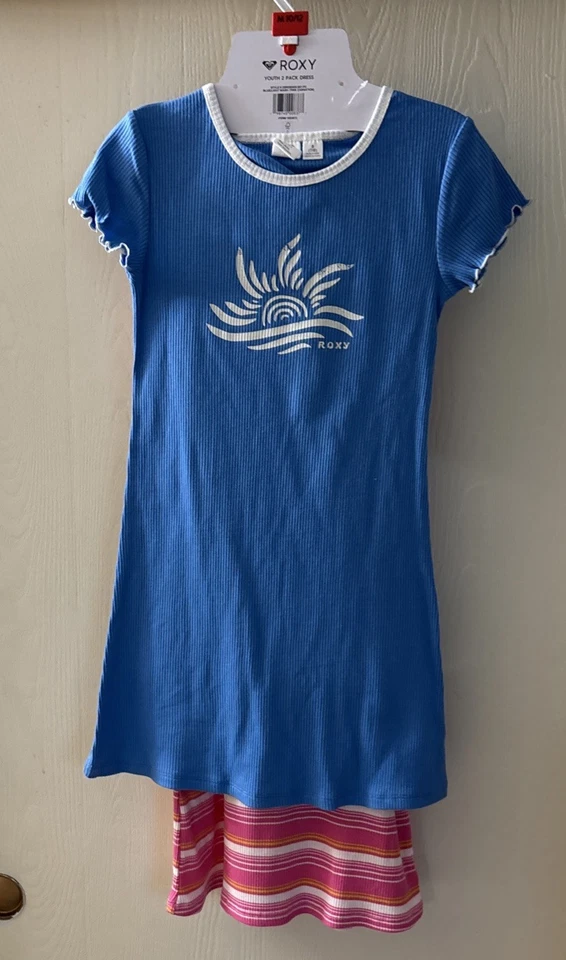 Roxy Youth 2-pack Dress 10-12 Girls 25RSS1140X-661 With Tags