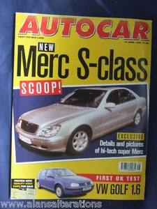 AUTOCAR Magazine 15th April 1998 Mercedes S-Class - Picture 1 of 1