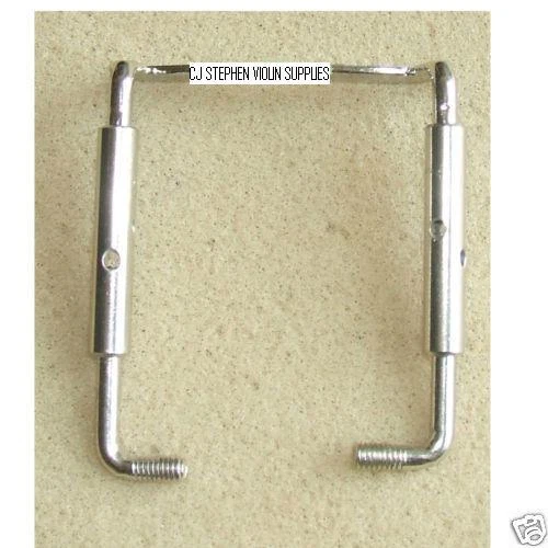 VIOLA CHIN REST SCREW/CLAMP, NEW, SILVER METAL, DURABLE. UK SELLER - Image 1 of 1