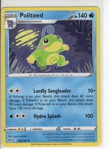 POLITOED LOST ORIGINS SET RARE NON HOLO-FOIL POKEMON CARD 032/196 NM/M - Picture 1 of 1