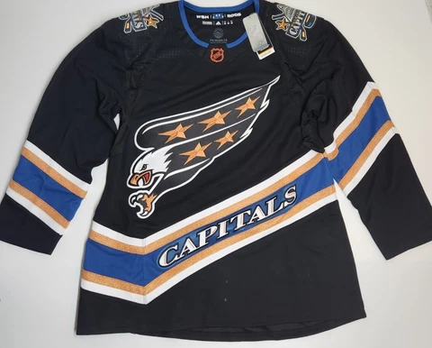 Washington Capitals Adidas Auth Reverse Retro Jersey Sz 50-56 NWT Cover