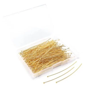 200 Pcs 70mm/2.76 Inch Straight Ball Pins for Jewelry Making Earrings Bracelet - Picture 1 of 7