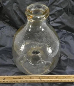 Vintage Glass Bug Wasp Fly Trap Catcher Footed Embossed Bugs !! - Picture 1 of 5