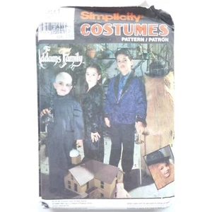 Addams Family Sewing Pattern Kids Costumes Morticia It Fester Simplicity 7991 G - Picture 1 of 6