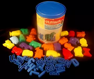 1973 Playskool Animals and Letters Play Set with 51 of Original 62 Pieces #285 - Picture 1 of 17