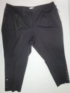 NWT Calvin Klein Womens Office Ankle Cropped Pants Plus Size 24W - Picture 1 of 7