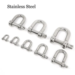D Shackles Dee Shackle 4mm 5mm 6mm -10mm Marine Grade Stainless Steel ( 304 A2 ) - Picture 1 of 8