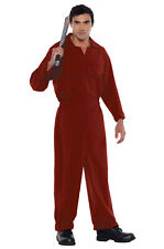 Red Boiler Suit Horror Movie Classic Jumpsuit Adult Halloween Costume Accessory