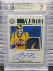 2020 Encased Jared Goff Emerald Vaulted Patch Autograph Auto #2/2 Bgs 9 10