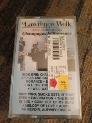 Brand NEW Sealed CASSETTE Lawrence Welk & His Orchestra CHAMPAGNE & ROMANCE 1989 Foto 1 de 4