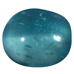 1,43 ct ovale Cabochonform (7 x 6 mm) brasilianischer Paraiba blauer Apatit Edelstein - Bild 1 von 1
