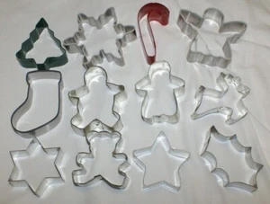 Weihnachten Ausstechformen Baumstock Glocke Stern Lebkuchen Engel Schneemann Metall Ea - Bild 1 von 149