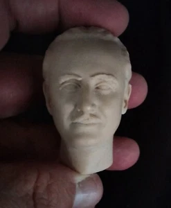 SPANISH MILITARY CUSTOM RESIN UNPAINTED HEAD SCULPT Action figures 1/6 Scale - Foto 1 di 4