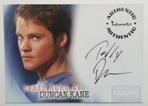 Inkworks Veronica Mars Teddy Dinn Autographed Trading Card signed