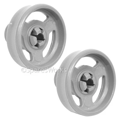 2 x Genuino Kenwood Inferior KDW8ST2A KDW6X10 Estante de cesta Ruedas de lavavajillas Foto 1 de 3