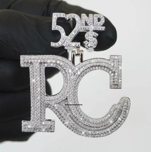 RC Letter Customized Unique Desinger 925 Sterling Silver Pendant RSG914 - Picture 1 of 3