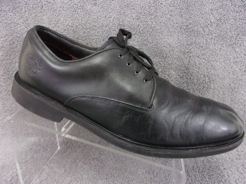 Timberland Stormbuck pelle nera punta liscia stringata Oxford uomo taglia US11 5M