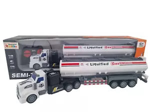 American Gas Oil Tanker Lorry Truck Radio Remote Control RC Car Toy For Kids - Picture 1 of 11