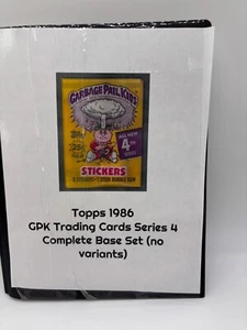 Topps Garbage Pail Kids Series 4 complete base set- no variants 1986 - Picture 1 of 13
