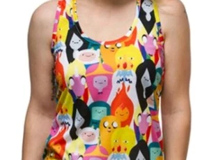Adventure Time Women's Tank Top - Head Stacks (Small) Cartoon Network - Picture 1 of 5