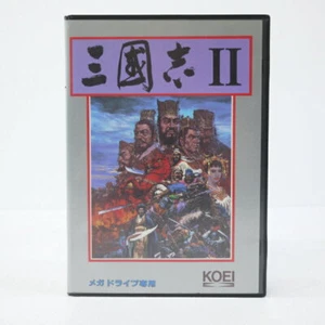 SANGOKUSHI II 2 Mega Drive Sega Japan Import Free shipping FedEx DHL Tested - Picture 1 of 8
