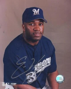 ERIC YOUNG BREWERS SIGNED AUTOGRAPHED 8X10 PHOTO W/ COA - Picture 1 of 1