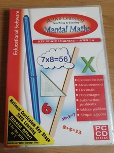 Active Learning: Mental Maths Educational Software PC CD-ROM New Sealed U19 - Picture 1 of 2
