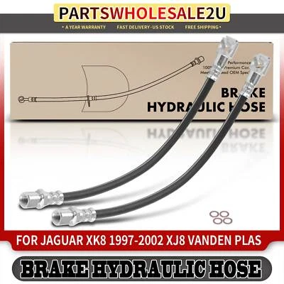 2x Rear Brake Hydraulic Hose for Jaguar Vanden Plas XJ8 1998-2003 XK8 1997-2002 - Image 1 of 4