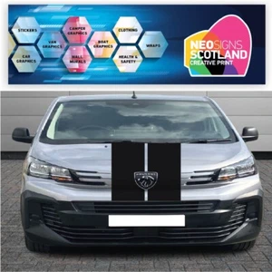 Peugeot Expert Boxer Partner Van Bonnet Stripes Graphics Decals Vinyl Stickers - Picture 1 of 2