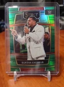 2022 WWE Select Santos Escobar Green Parallel Concourse 5/5 Bookend - Picture 1 of 2