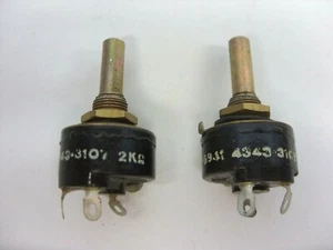 CANTIDAD DE 2 POTENCIÓMETROS MORGANITE 2K (2000 OHMIOS) VINTAGE - Imagen 1 de 2