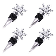 Celebrate the Holidays with 4 Charming Snowflake Wine Stoppers