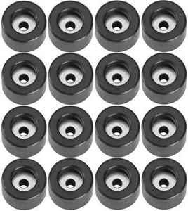 16 Gummifüße Ø 25 x 15 mm Stahleinlage Adam Hall 4904 Gerätefuß Möbelfüße Gummi - Bild 1 von 4