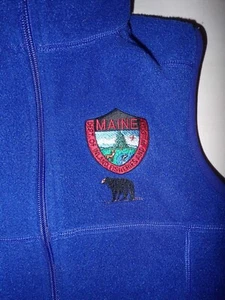 L.L. Bean Fleece Vest Youth M 10 12 Blue Maine Fisheries Wildlife Outdoor Classi - Picture 1 of 4