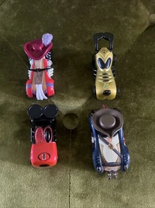 Disney Parks’ Racers Lot Of 4 Pluto Captain Hook Jack Sparrow Mickey Mouse - Picture 1 of 17