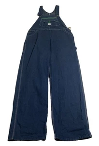 Lady Liberty Bib Overalls Womens 18 Dark Wash 32" Inseam Vtg NOS NWT - Picture 1 of 11