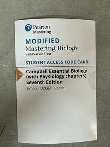 NEW Pearson Mastering Modified Mastering Biology Access Code Card - Imagen 1 de 2