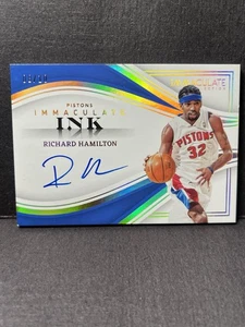 2022-23 Panini Immaculate Ink Richard Hamilton Auto Gold /10 On Card Pistons - Picture 1 of 3