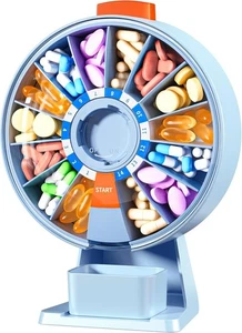 Zoksi Large Pill Organizer, Daily Pill Box for 7 or 14 Days Wall-Mountable Pill - Picture 1 of 18