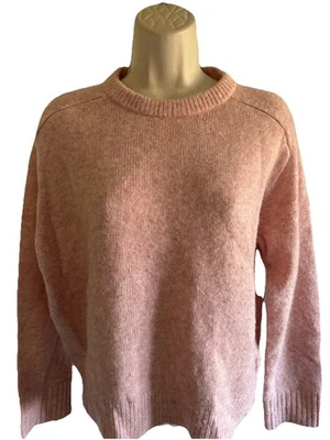 J Crew Pretty in Pink Pullover Sweater so soft Alpaca Blend Long Sleeves size XS - Image 1 of 4
