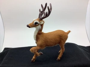 Byers Choice Rentier Figur schöner weicher fellbedeckter Körper Geweih - Bild 1 von 8